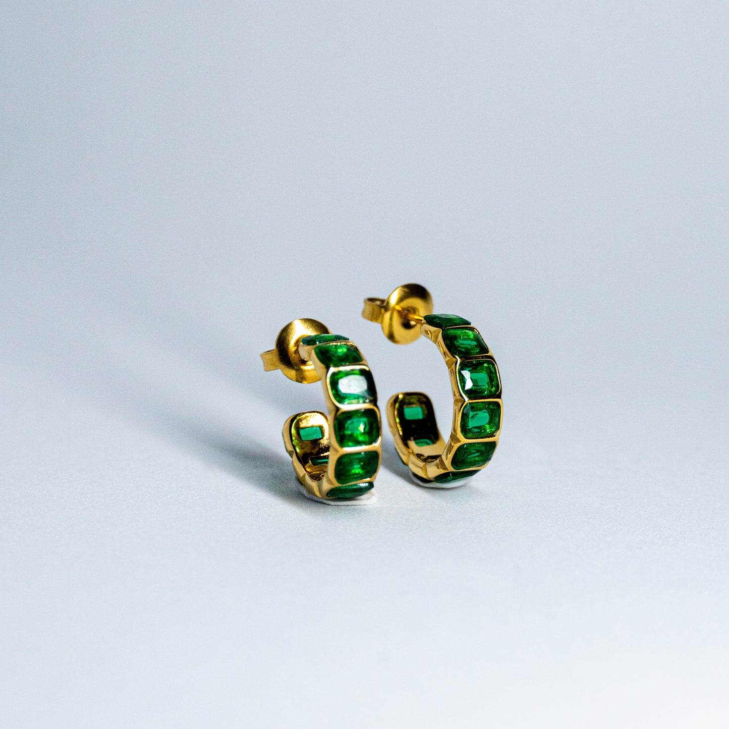 Diamond Glow Hoops