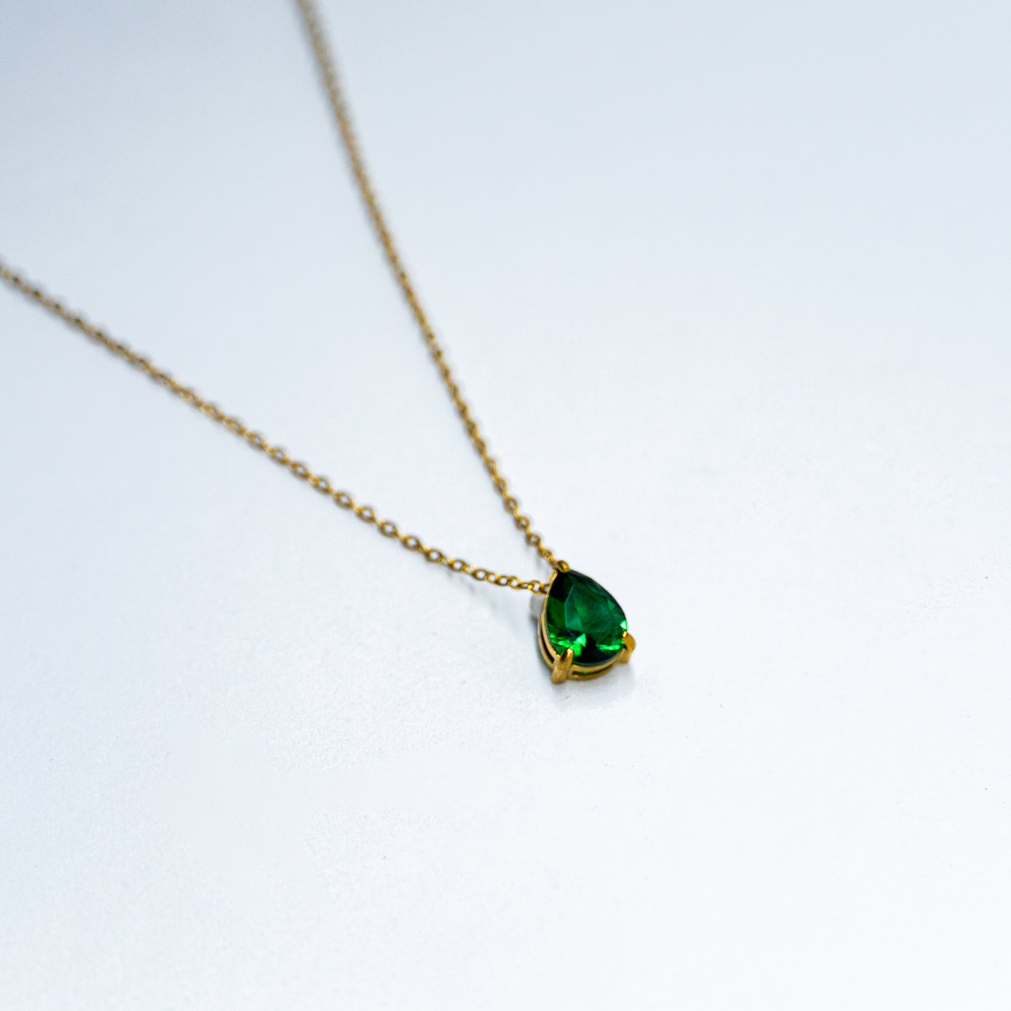 Emerald Drop Necklace